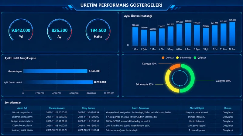 Üretim performans göstergeleri