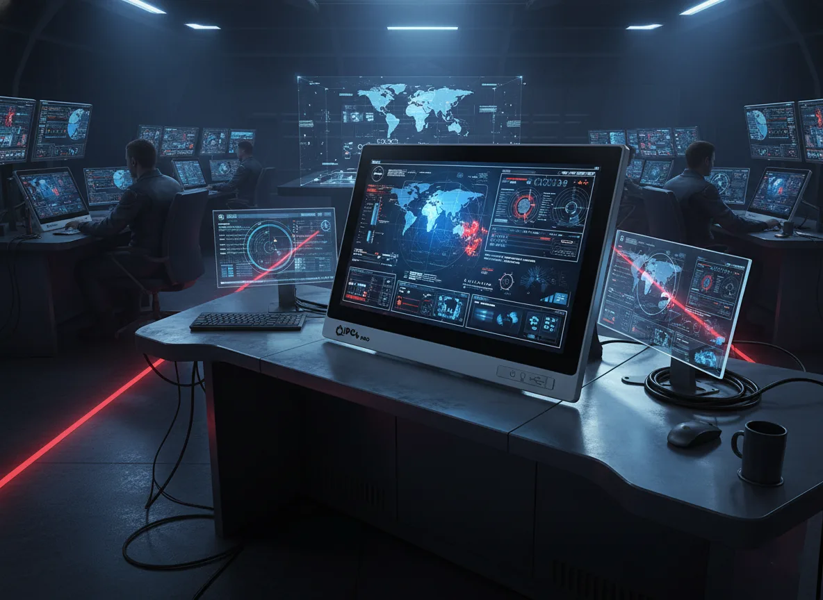 Askeri komuta kontrol merkezi – üzerinde IPC4PRO Panel PC veya Box PC