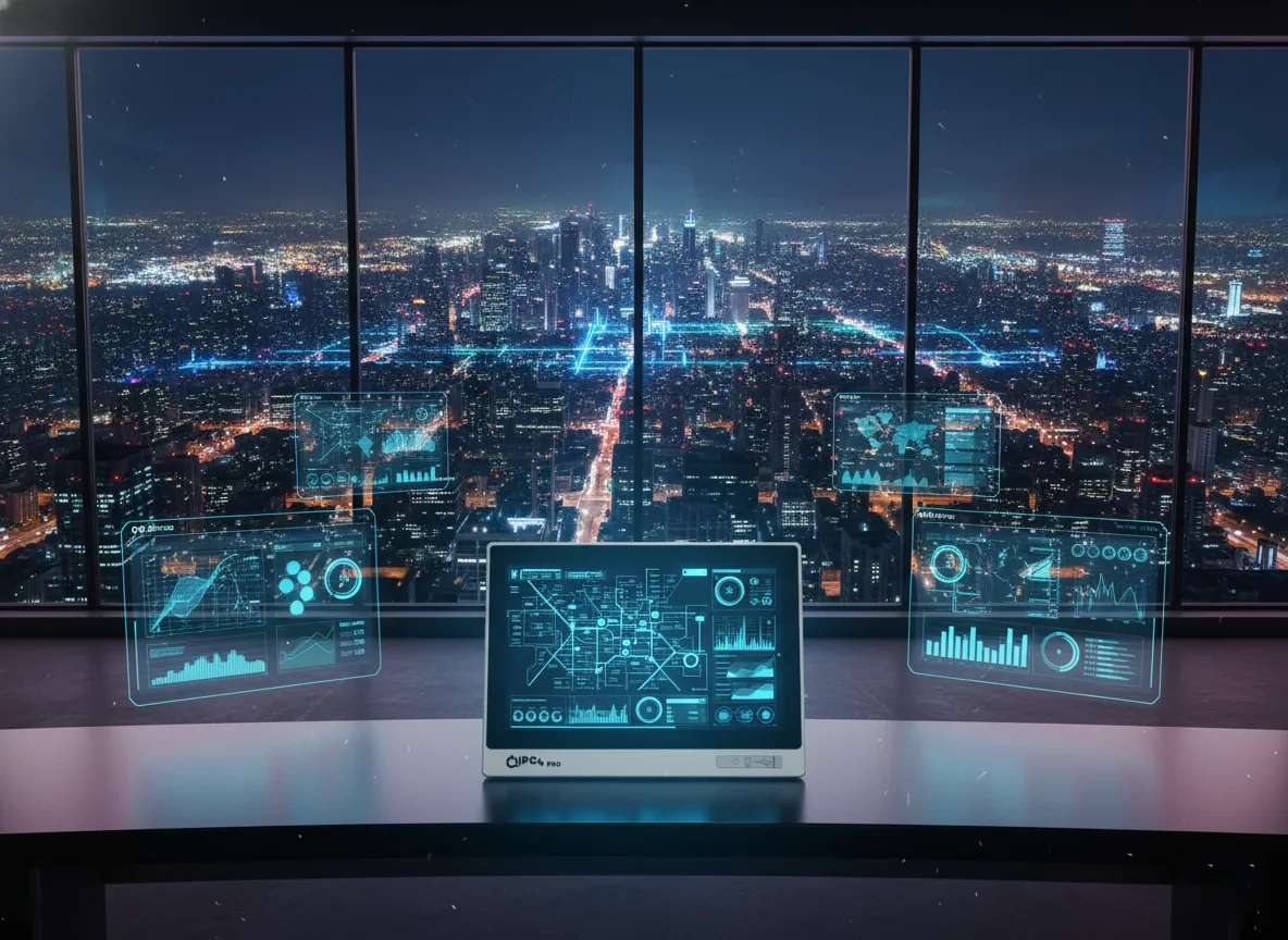 Şehir haritasında IoT sensör noktaları – enerji izleme ekranı