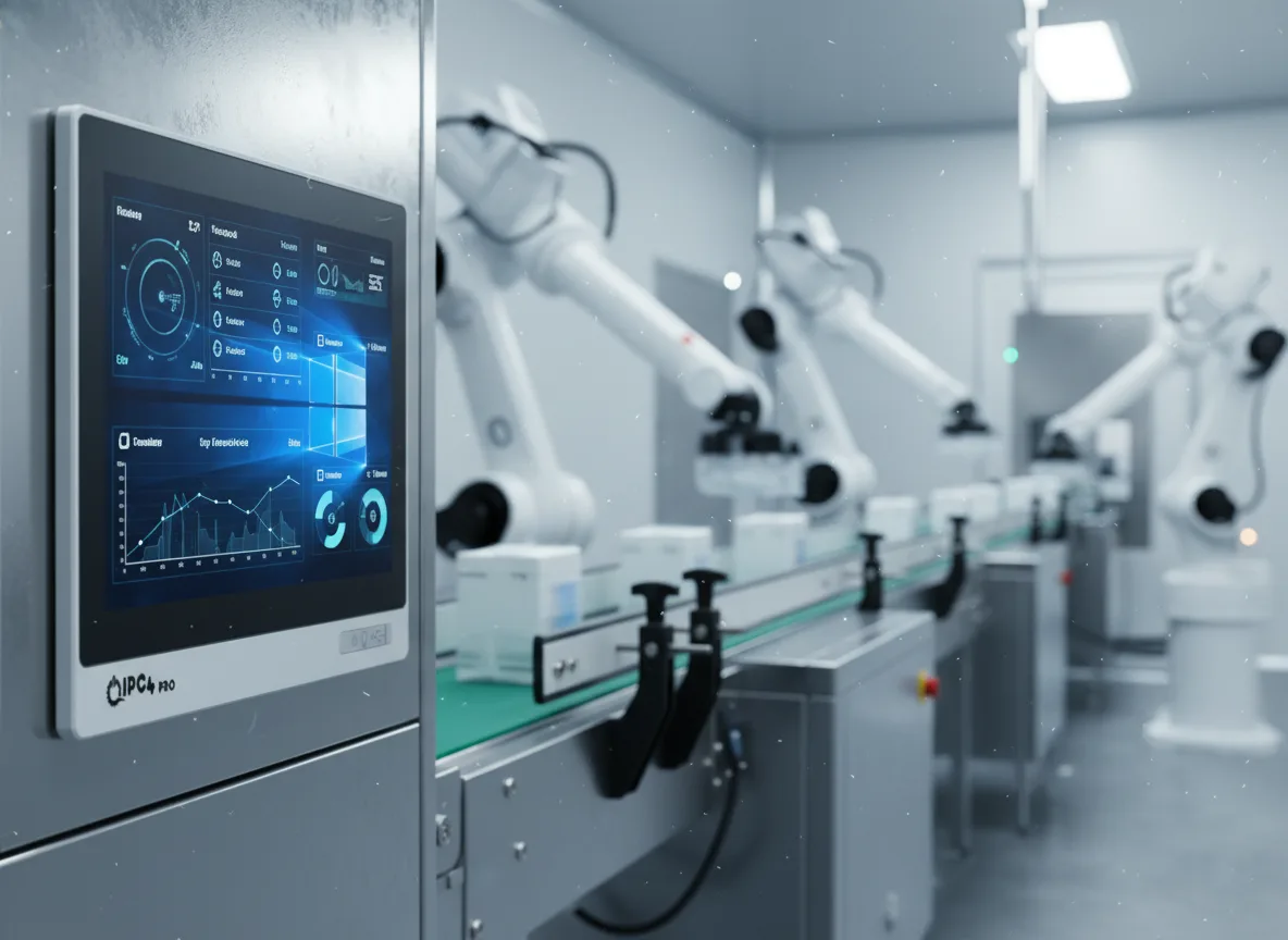 Hijyenik üretim hattı – paslanmaz gövdeli Panel PC