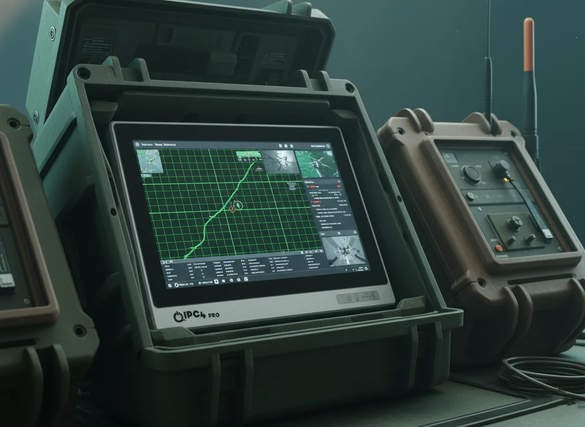 Askeri saha kontrol istasyonu, IPC4PRO cihazı bağlı durumda