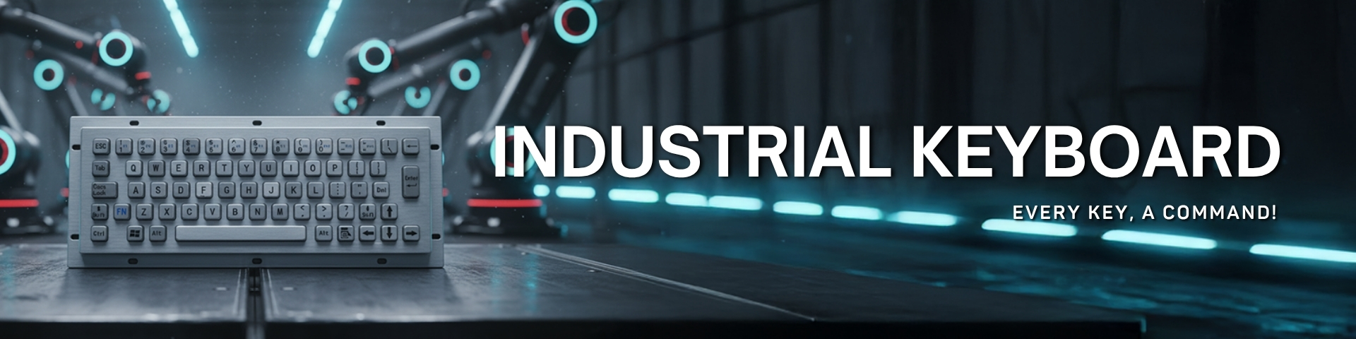 Industrial Metal Keyboard