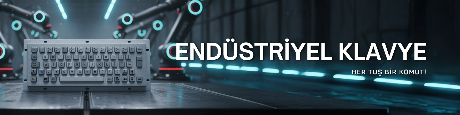 Endüstriyel Metal Klavye