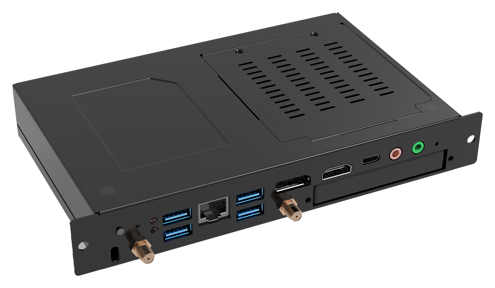 IPC4Mini-B7A OPS uyumlu endüstriyel Mini PC, dijital tabela ekranlarına takılan slim modül