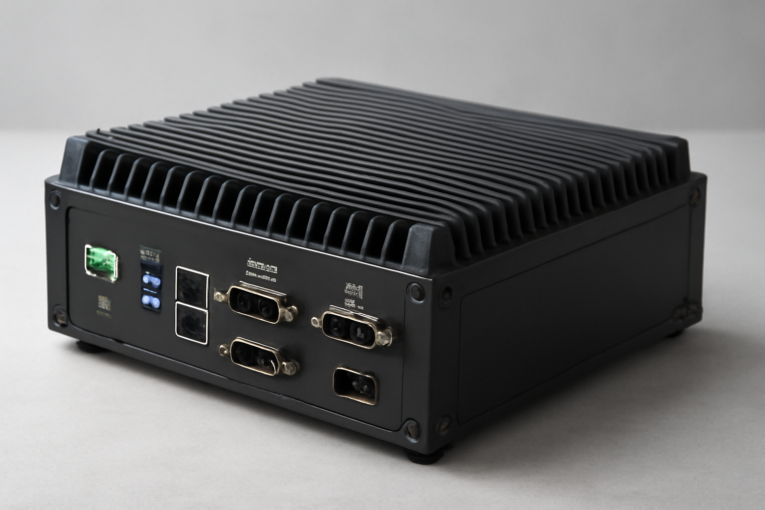 Endüstriyel fanless PC'nin dayanıklılık ve performans özelliklerini gösteren görsel